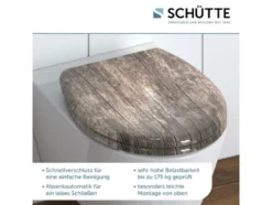 WC Sitz, mit Absenkautomatik und Schnellverschluss
