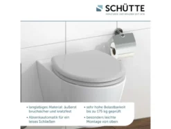 WC Sitz, mit Absenkautomatik und Schnellverschluss