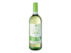 Weißweinschorle lieblich mit 60 % Weißweinanteil und natürlichem Mineralwasser, Literflasche