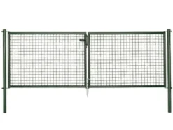 Wellengitter-Doppeltor für Maschendrahtzäune, Breite 3000 mm