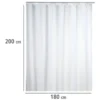 Wenko Duschvorhang, 180 x 200 cm, mit Anti-Schimmel-Effekt, wasserabweisend, waschbar