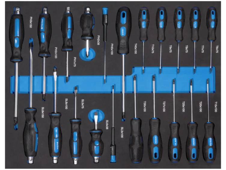 Werkstattwagen »GW7 Black Line«, mit 165-teiligem Werkzeugset