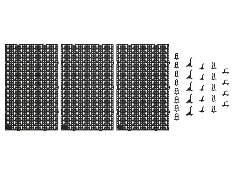 Werkzeug-Wandorganizer, inkl. Montagematerial