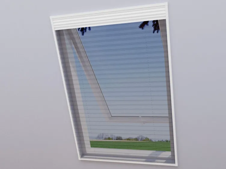 wip 2in1-Dachfenster-Plissee, Sonnen- u. Insektenschutz, Aluminiumprofile, B 110 x H 160 cm