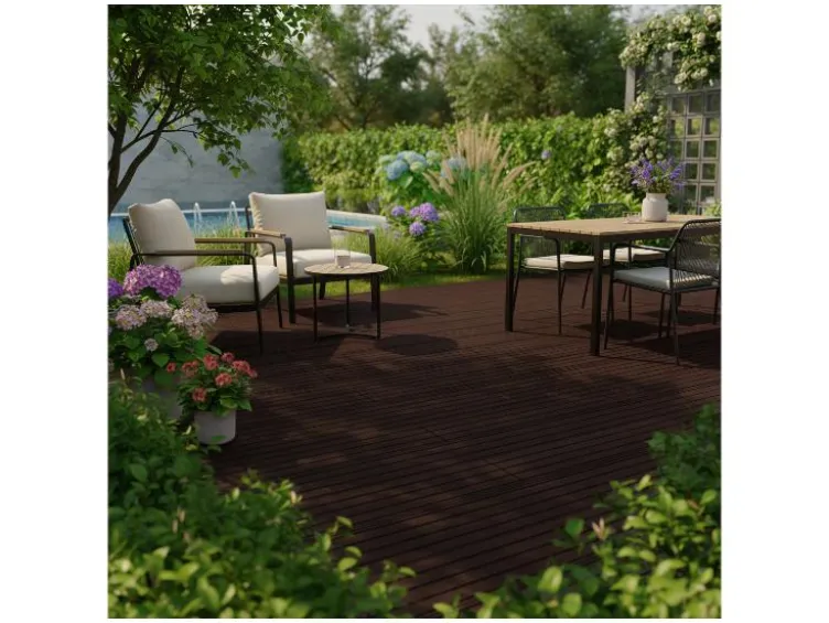 WPC Terrassendielen, mit Clipsystem