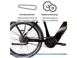 X850 E- Bike, Gates Carbon Antriebsriemen