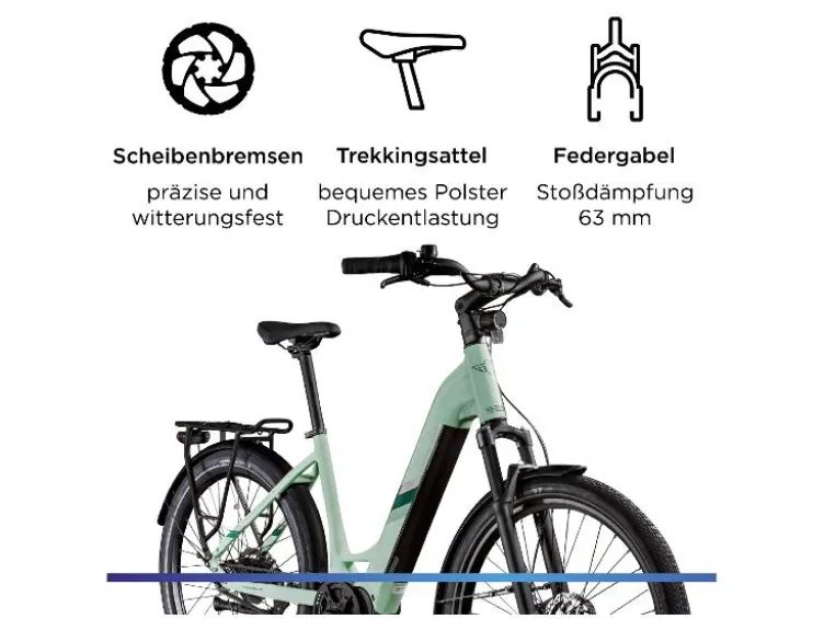 X850 E- Bike, Gates Carbon Antriebsriemen