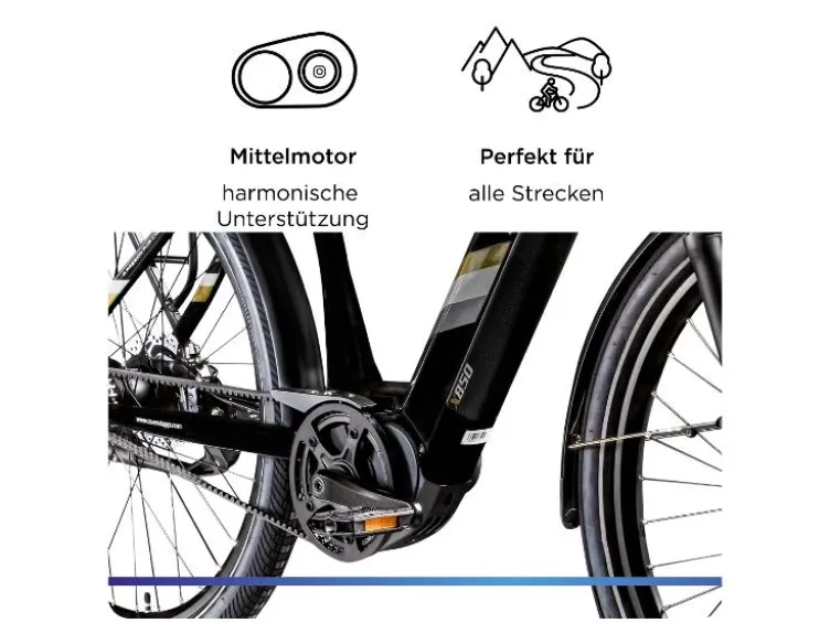X850 E- Bike, Gates Carbon Antriebsriemen