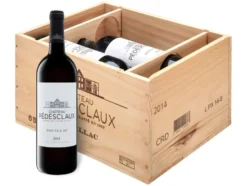 6 x 0,75-l-Flasche Château Pédesclaux Pauillac 5éme Grand Cru Classé AOC trocken, Rotwein 2017 - Original-Holzkiste