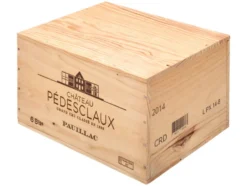 6 x 0,75-l-Flasche Château Pédesclaux Pauillac 5éme Grand Cru Classé AOC trocken, Rotwein 2017 - Original-Holzkiste