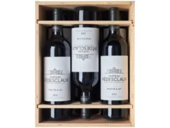 6 x 0,75-l-Flasche Château Pédesclaux Pauillac 5éme Grand Cru Classé AOC trocken, Rotwein 2017 - Original-Holzkiste
