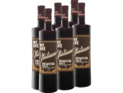 6 x 0,75-l-Flasche We are Italiano Primitivo Puglia IGP halbtrocken, Rotwein